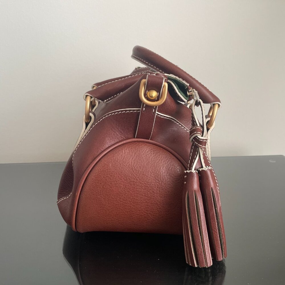 Dooney & Bourke Savannah Florentine Satchel in Chestnut (w/ tags) - Picture 3 of 7